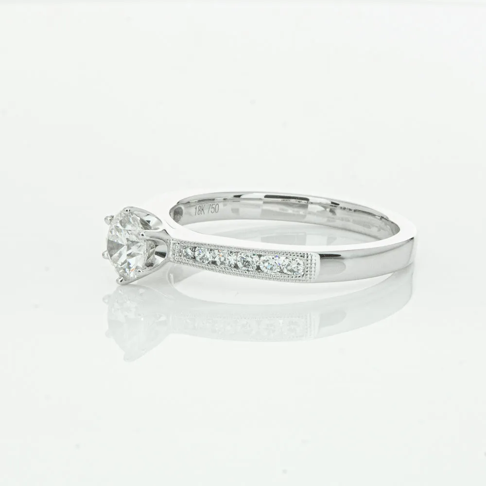 18ct White Gold .50ct Diamond Ring