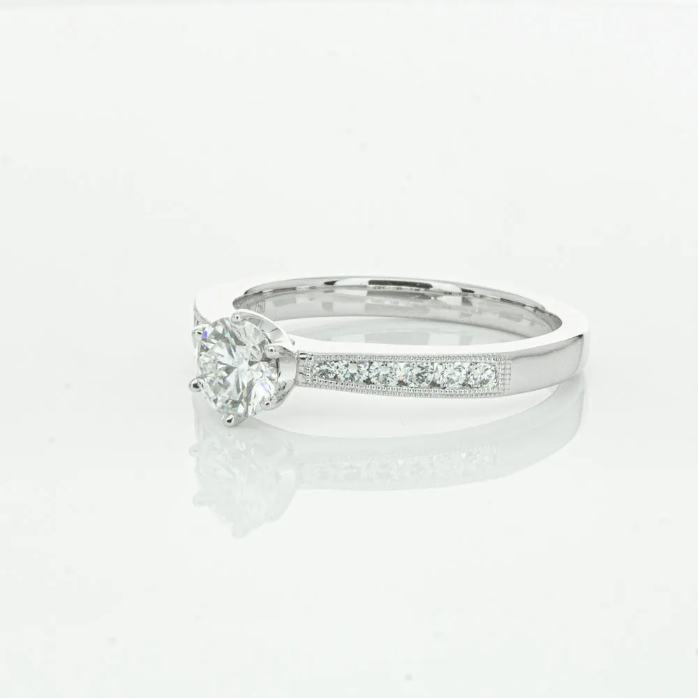 18ct White Gold .50ct Diamond Ring