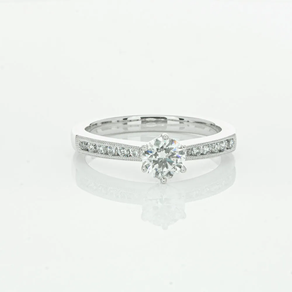 18ct White Gold .50ct Diamond Ring