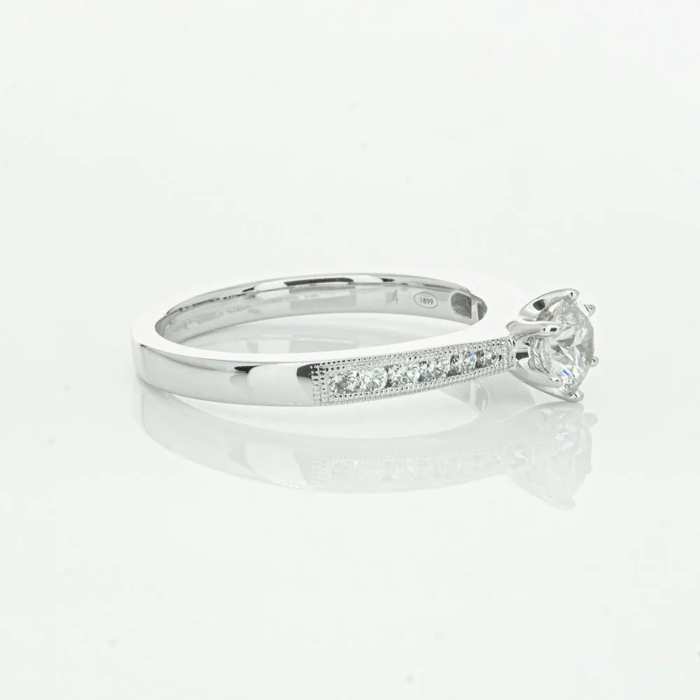 18ct White Gold .50ct Diamond Ring