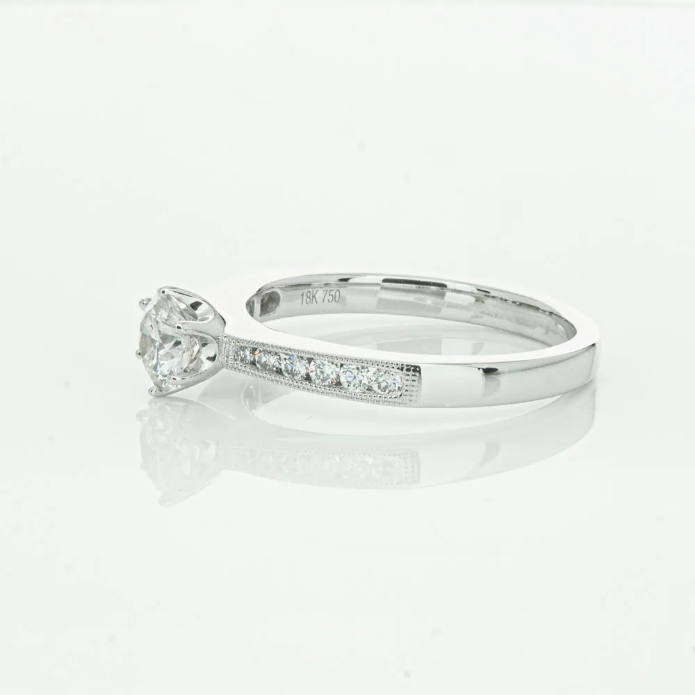 18ct White Gold .50ct Diamond Ring