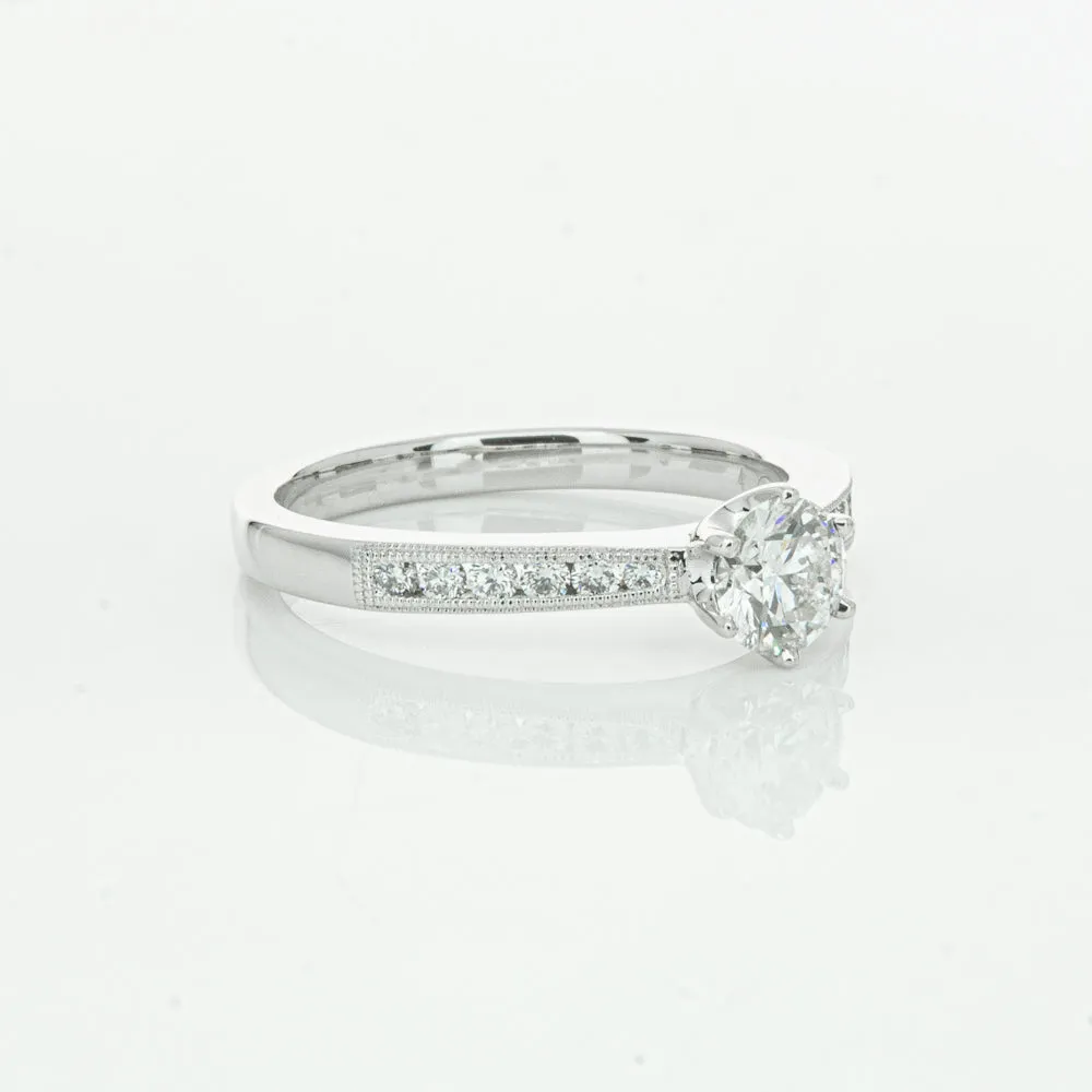 18ct White Gold .50ct Diamond Ring