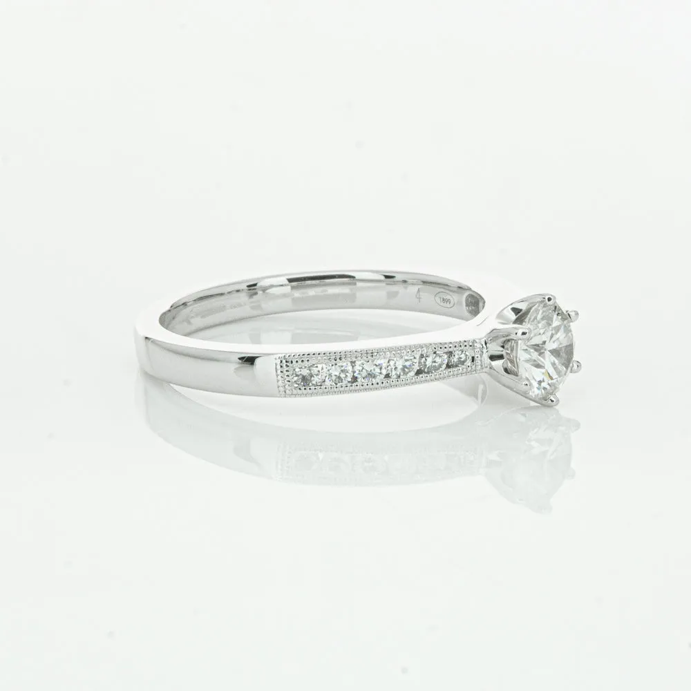 18ct White Gold .50ct Diamond Ring