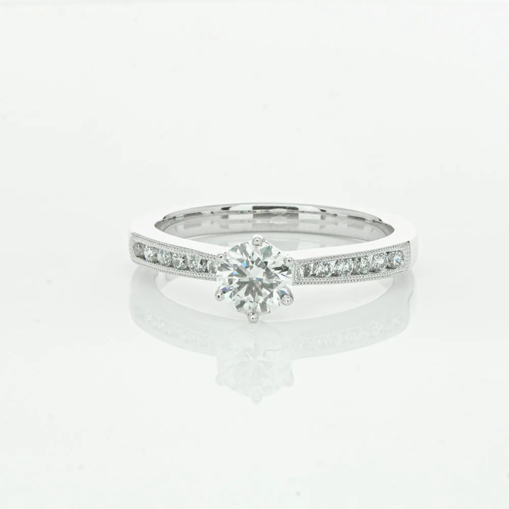 18ct White Gold .50ct Diamond Ring