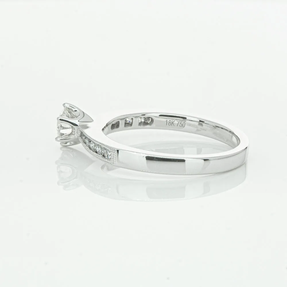 18ct White Gold .50ct Diamond Ring