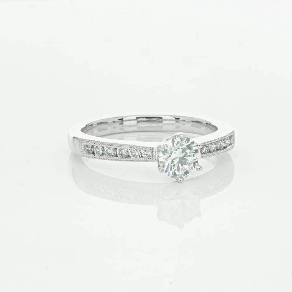 18ct White Gold .50ct Diamond Ring