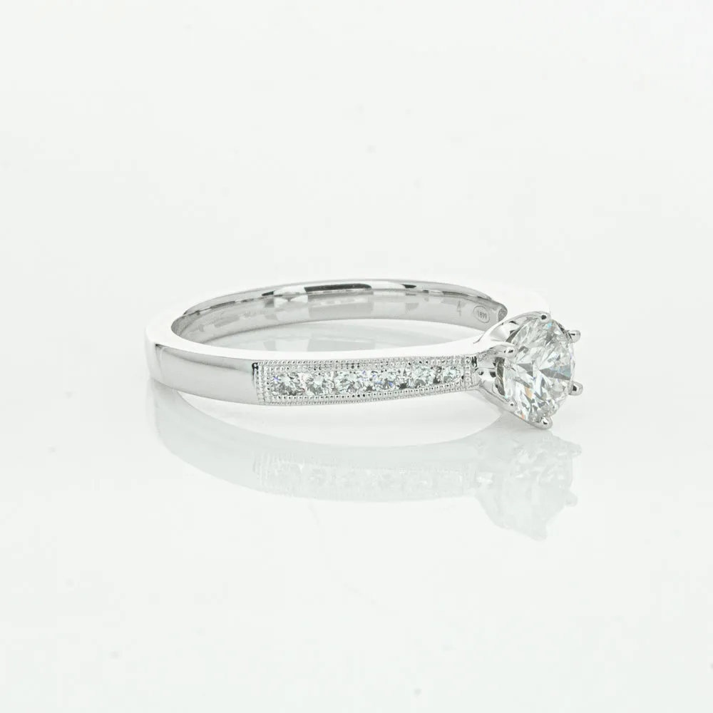 18ct White Gold .50ct Diamond Ring