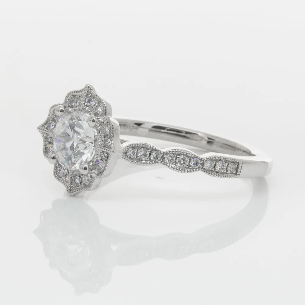 18ct White Gold .71ct Diamond Paramount Ring