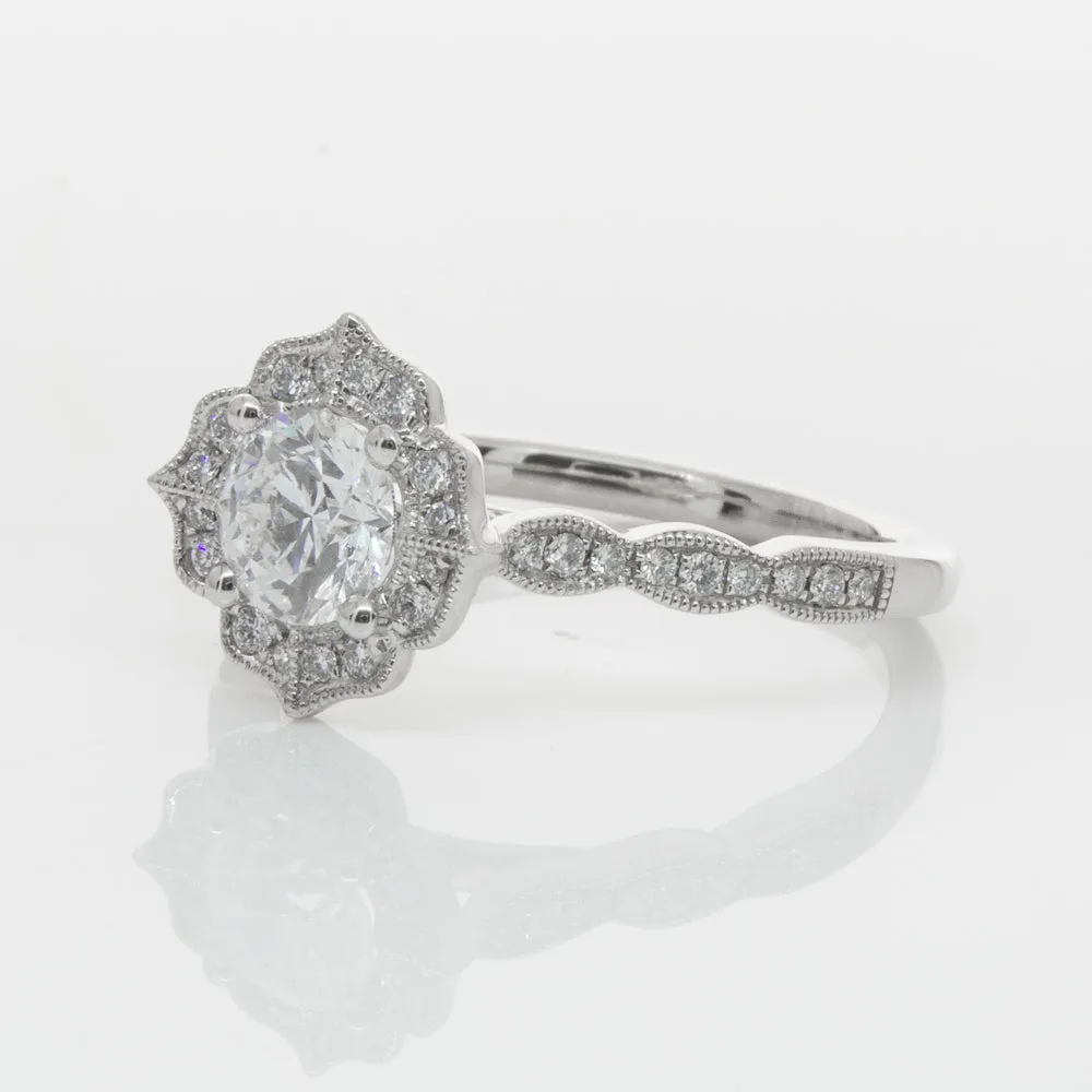 18ct White Gold .71ct Diamond Paramount Ring