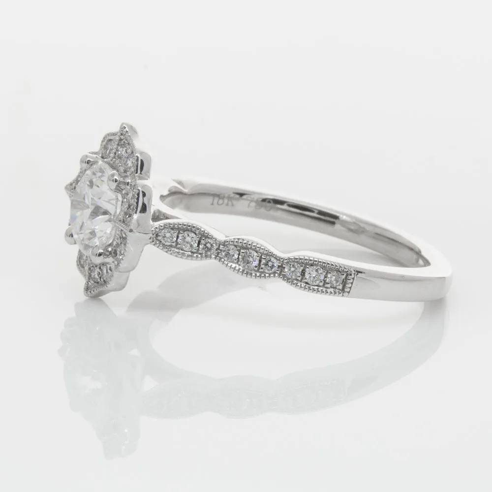 18ct White Gold .71ct Diamond Paramount Ring