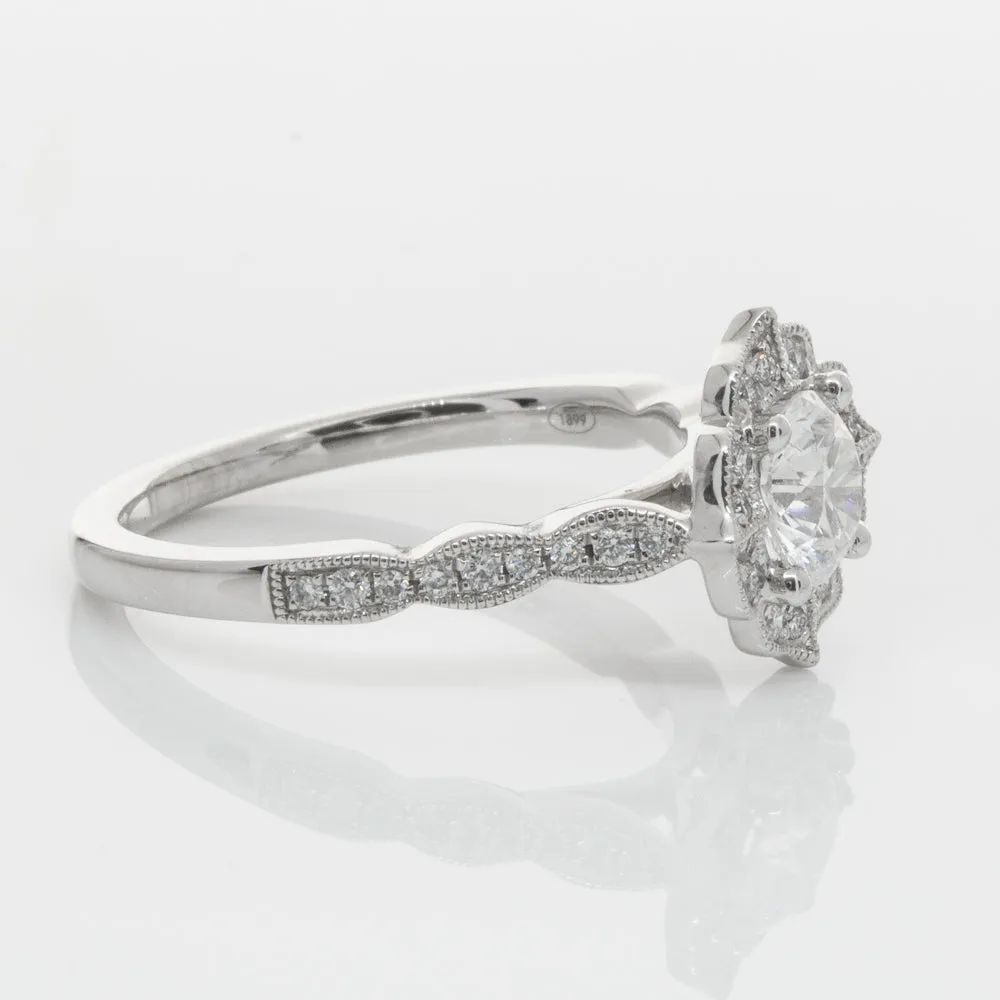 18ct White Gold .71ct Diamond Paramount Ring