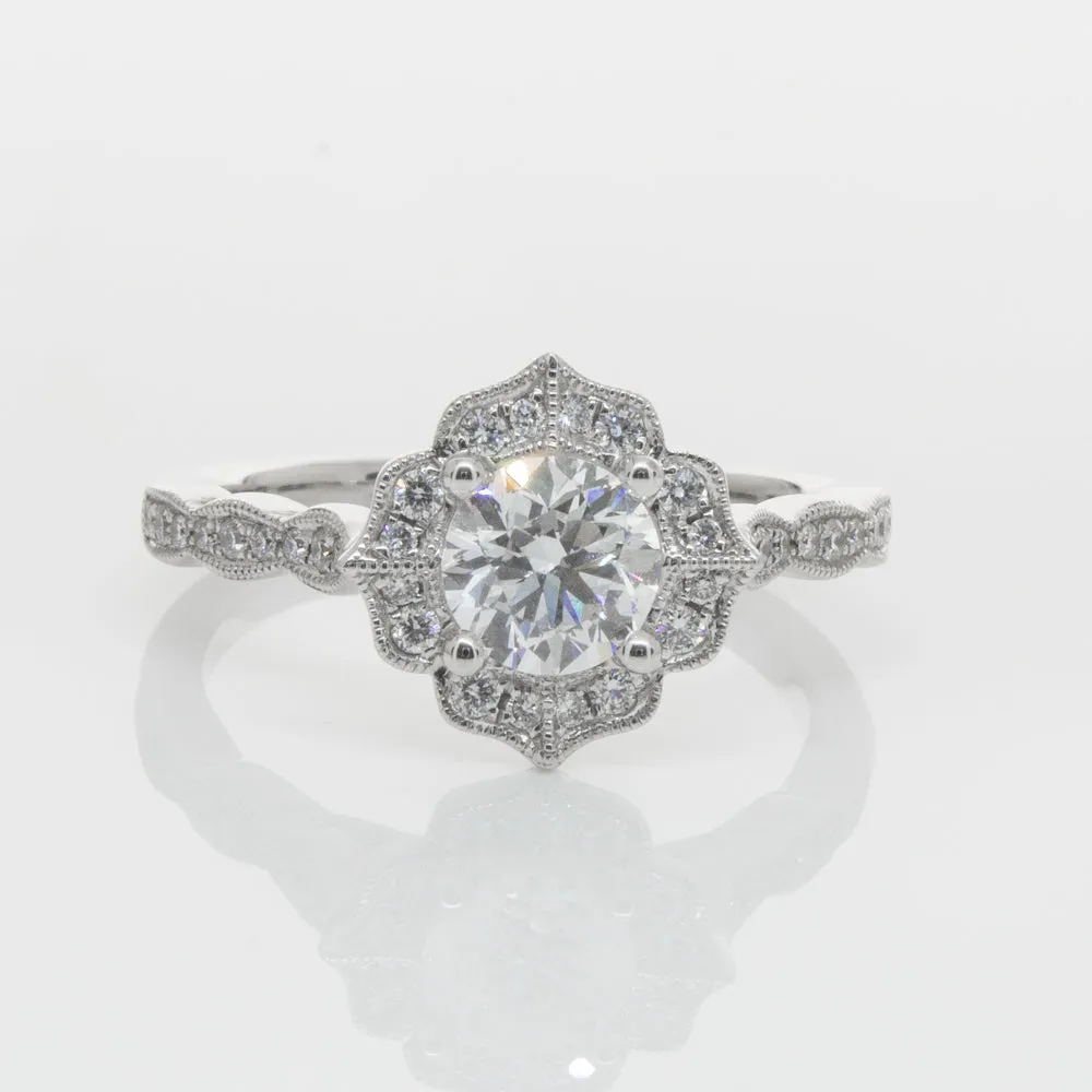 18ct White Gold .71ct Diamond Paramount Ring