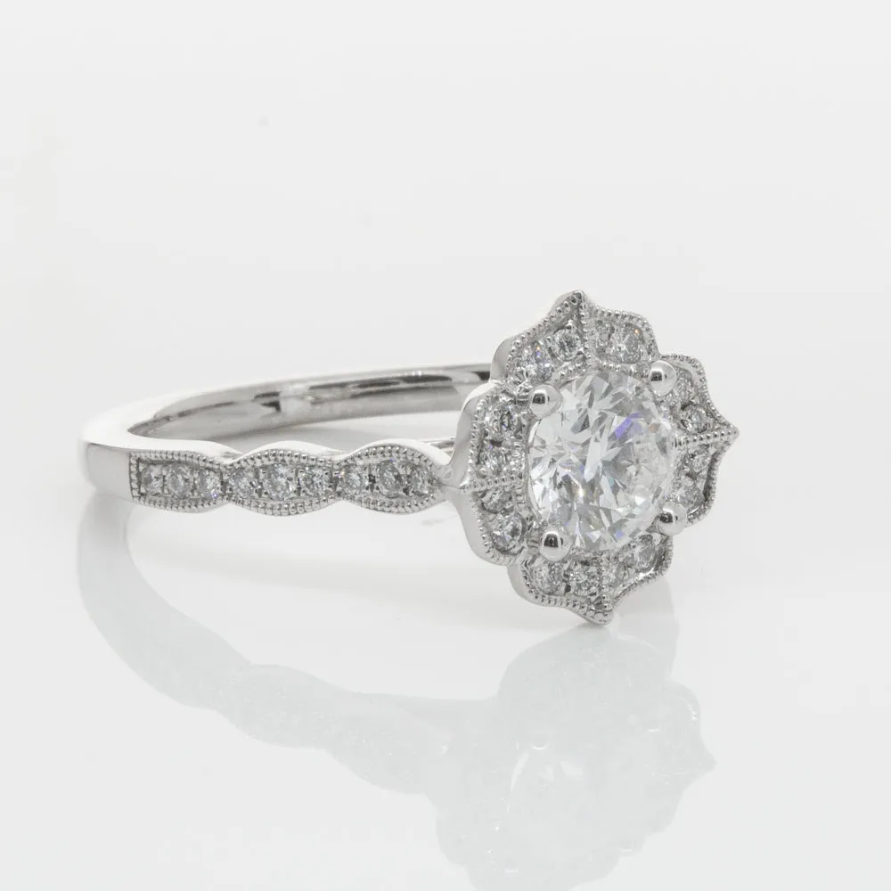 18ct White Gold .71ct Diamond Paramount Ring