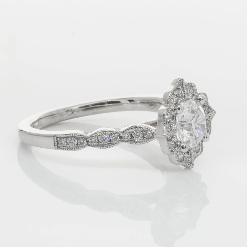 18ct White Gold .71ct Diamond Paramount Ring