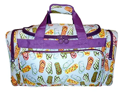 19" Fashion Fashionable Print Duffle Bag - Personalization Available (Flip Flop Print)