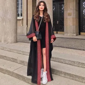 2020 See Through Embroidered Long Kimono