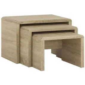 4 You Oak Finish Small Nest of Tables