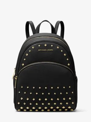 Abbey Medium Studded Pebbled Leather Backpack