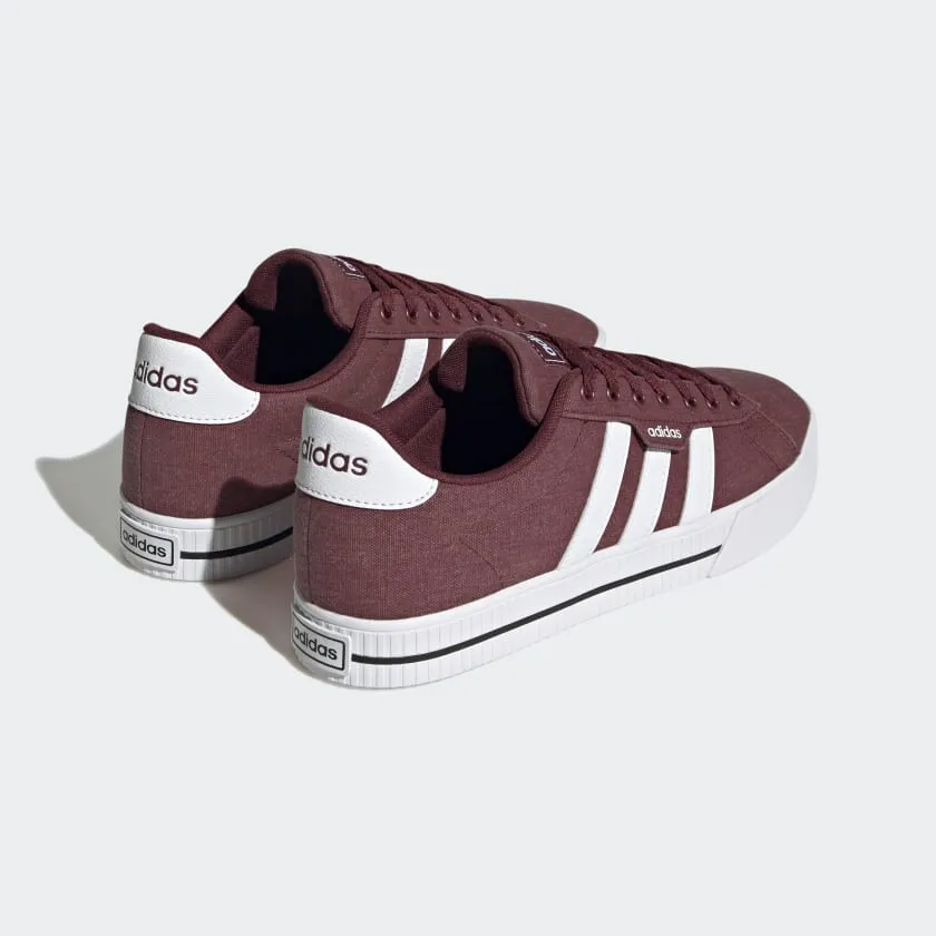 ADIDAS MEN'S DAILY 3.0 BURGUNDY SHOES