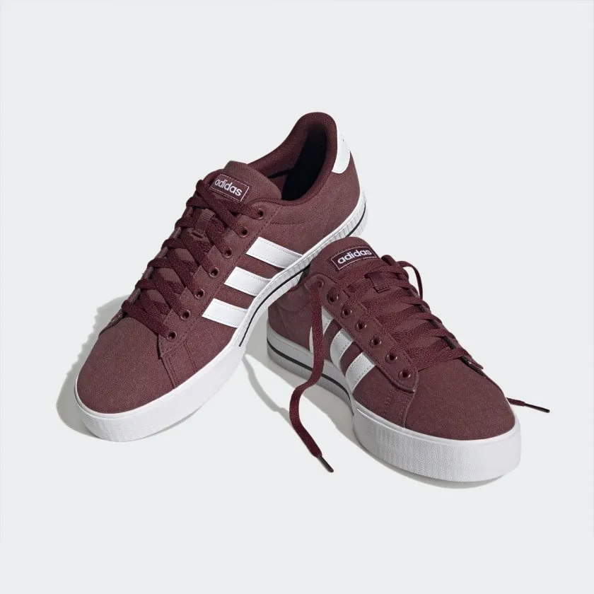 ADIDAS MEN'S DAILY 3.0 BURGUNDY SHOES