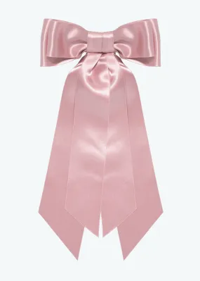 Agatha Bow Barrette -- Ballet Pink