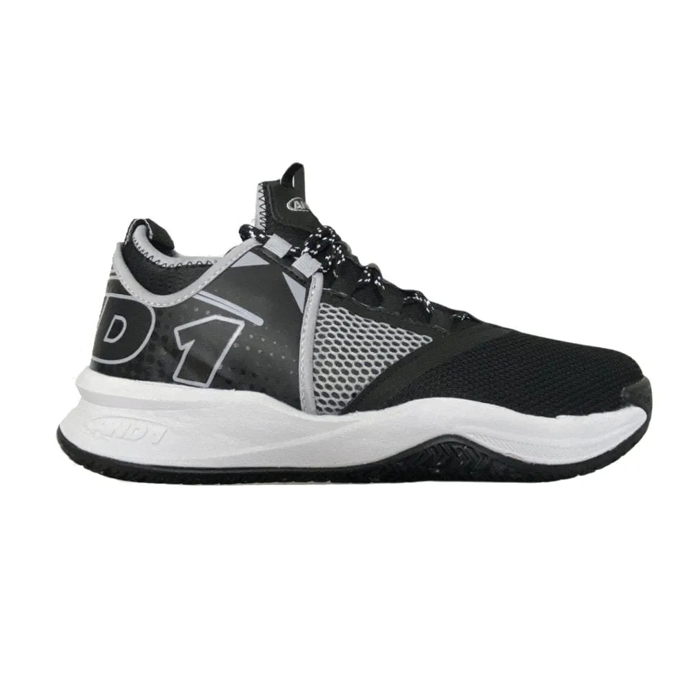 AND-1 MEN'S CHARGE BLACK BASKETBALL SHOES