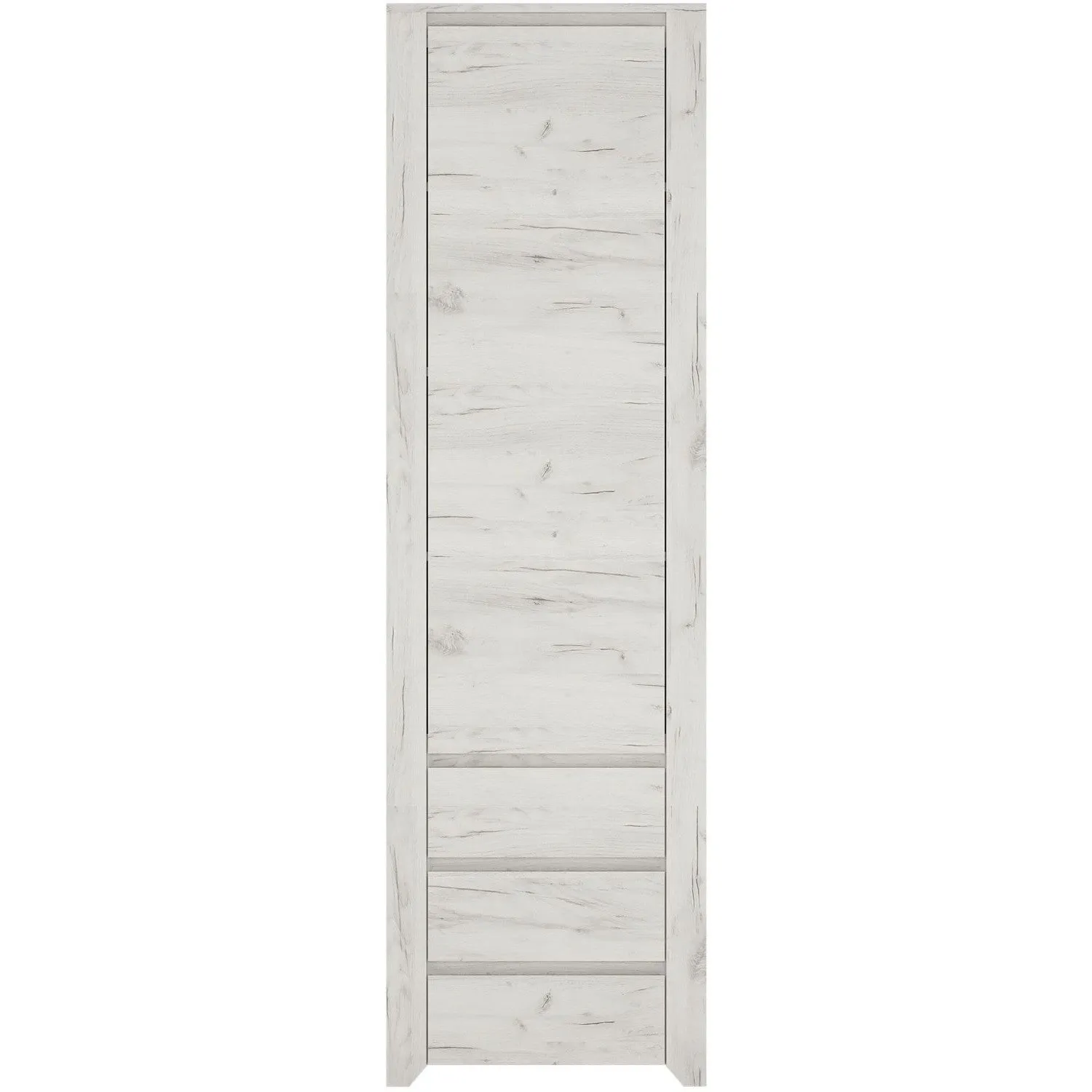 Angel White Oak Finish Tall Narrow Cupboard