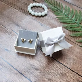 Bow Necklace Earrings Jewelry Box