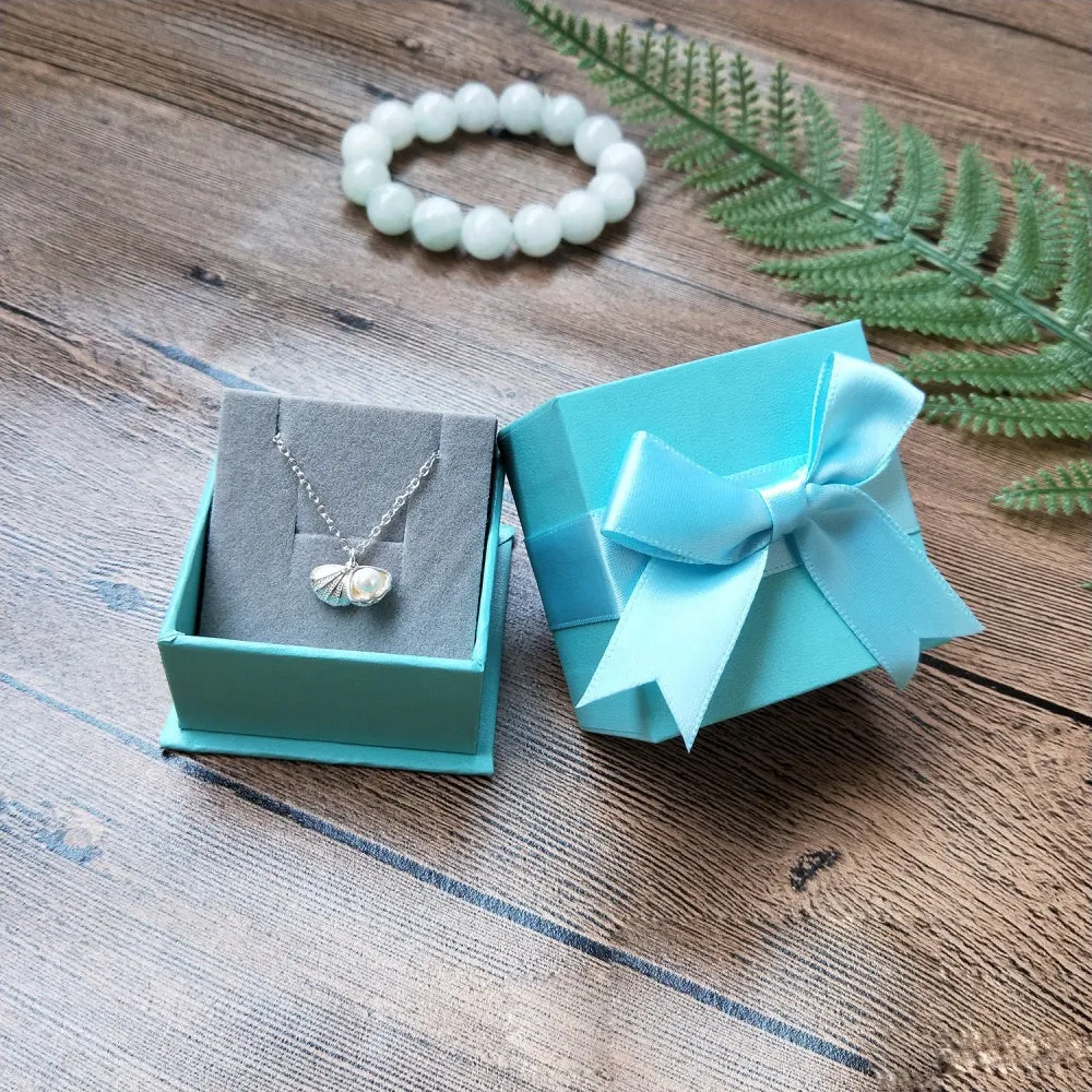 Bow Necklace Earrings Jewelry Box