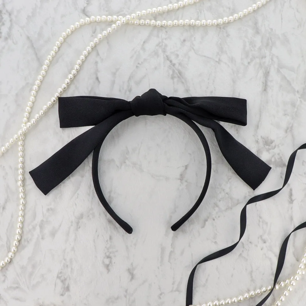 Bowknot Black Headband