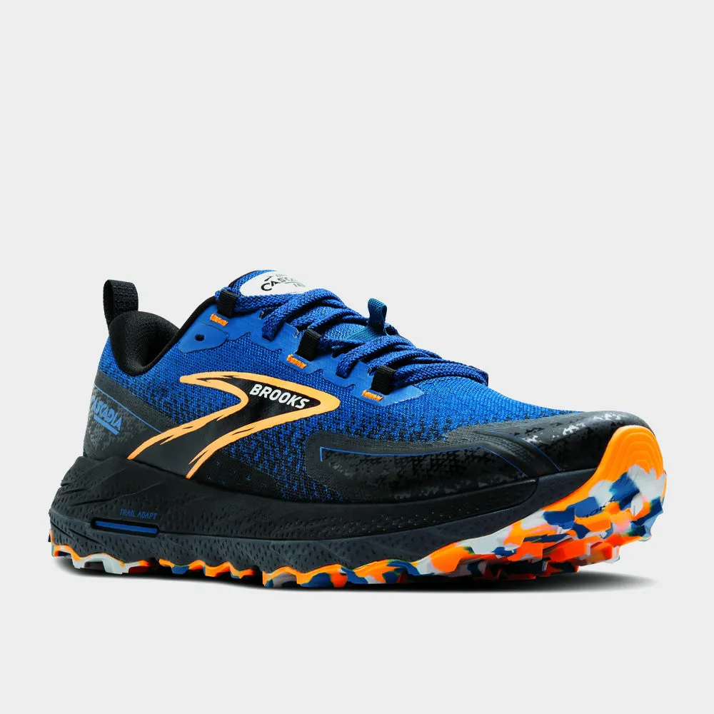 Brooks Mens Cascadia 18 Performance Running Blue/black _ 182137 _ Blue