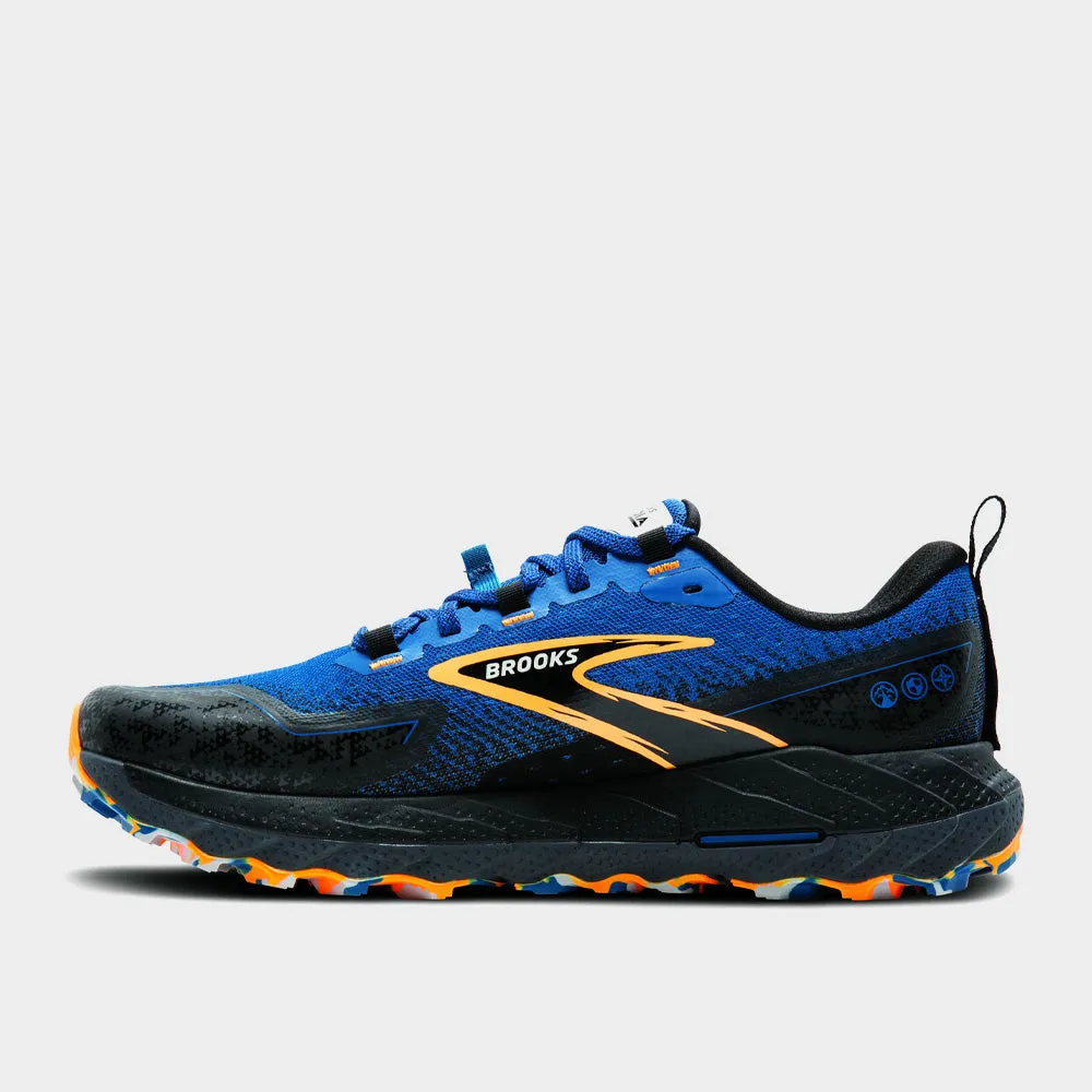 Brooks Mens Cascadia 18 Performance Running Blue/black _ 182137 _ Blue