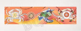 Bulurru Aboriginal Art Canvas Print Unstretched - Crabs By Alisha Pawley