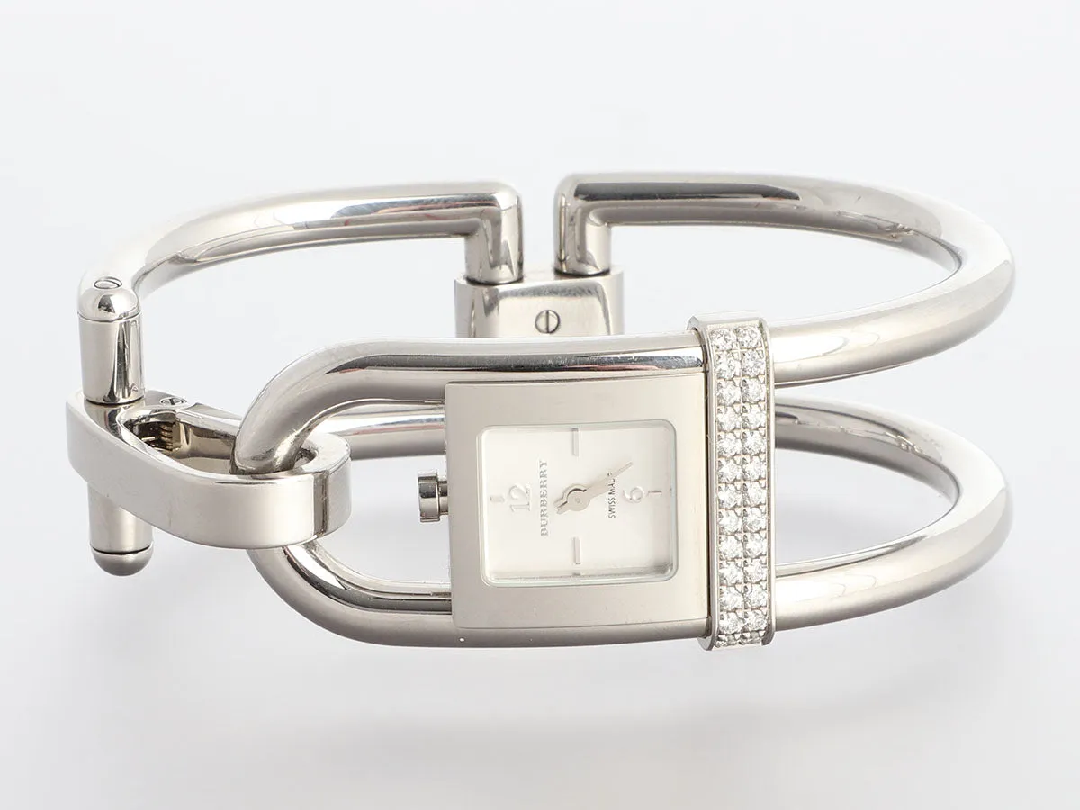 Burberry Stainless Steel Diamond Padlock Watch