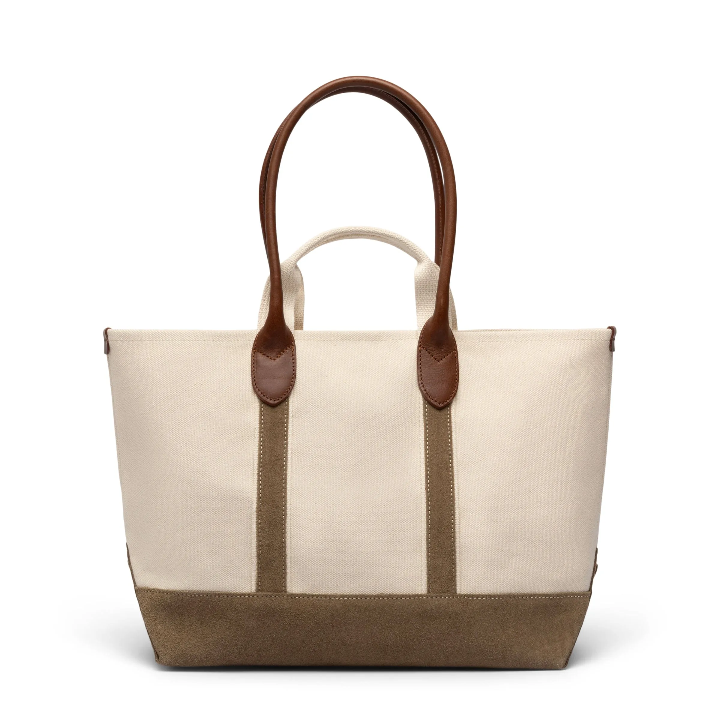 CAMPUS SUEDE HANDLE TOTE BAG