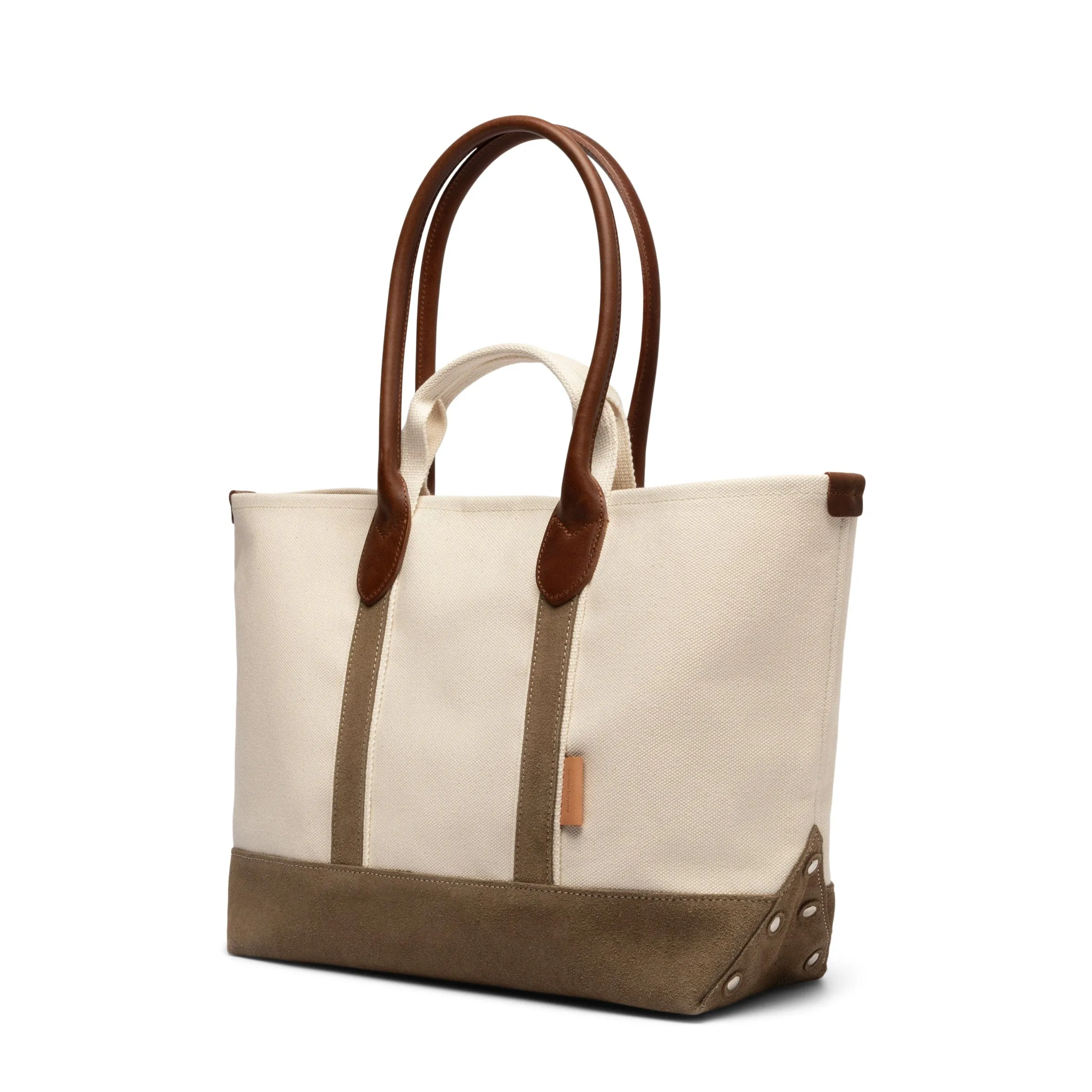 CAMPUS SUEDE HANDLE TOTE BAG