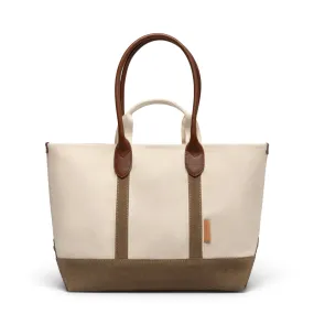 CAMPUS SUEDE HANDLE TOTE BAG