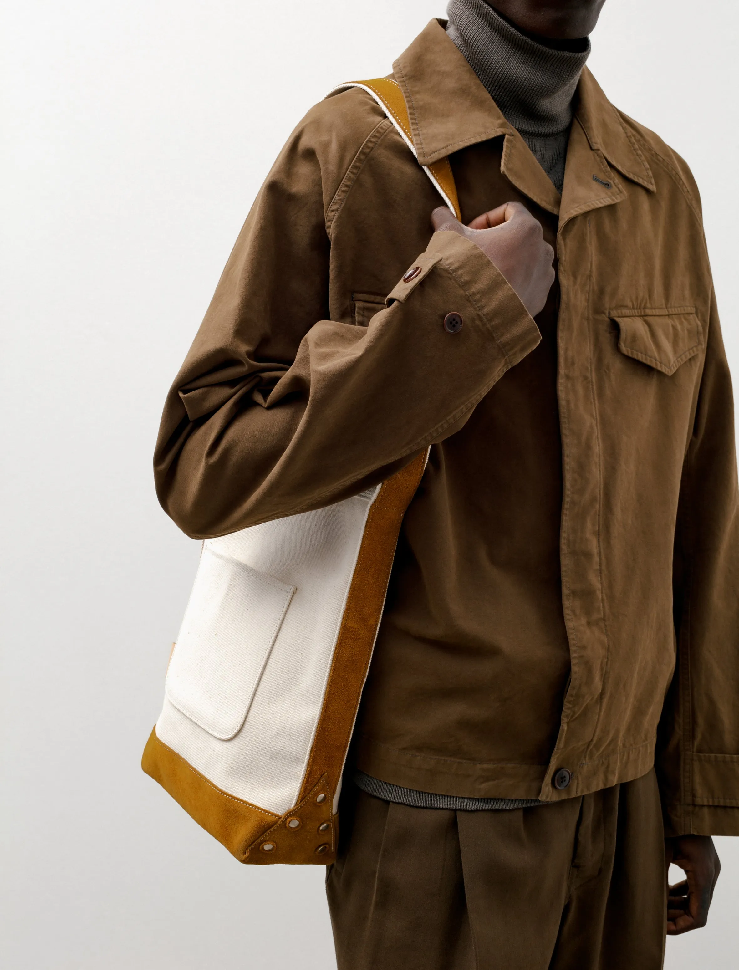 Campus Suede Shoulder Bag Camel