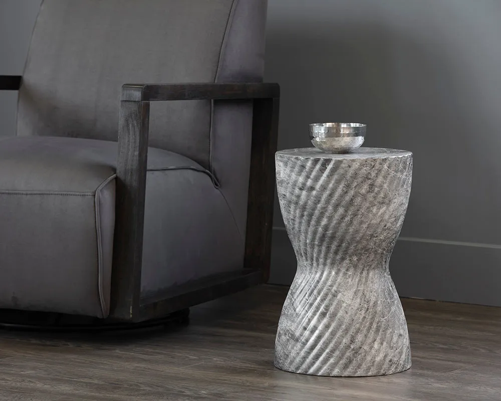 Cara End Table - Marble Look