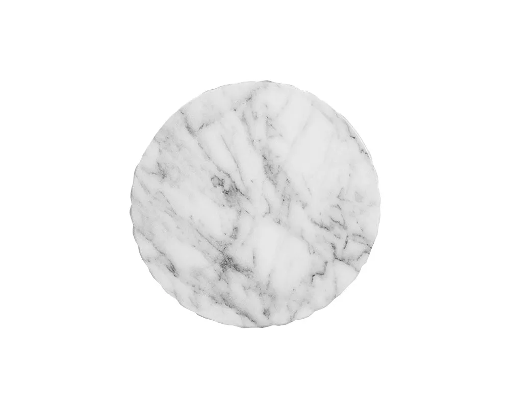 Cara End Table - Marble Look