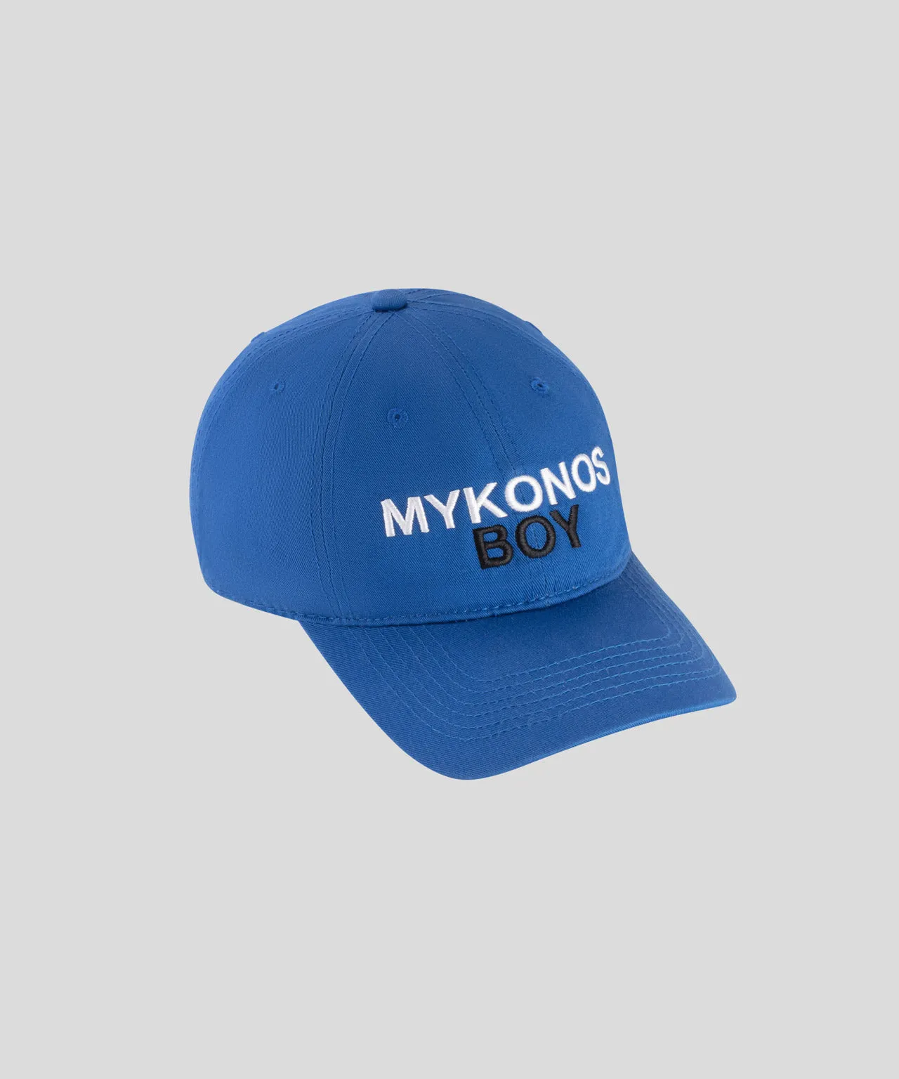 Cotton Coach Cap "MYKONOS BOY": Greek Blue