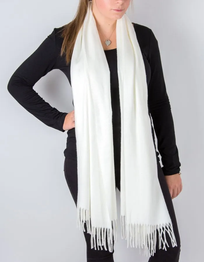 Cream Winter Pashmina