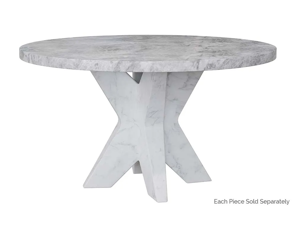 Cypher Dining Table Top - Marble Look - 55"