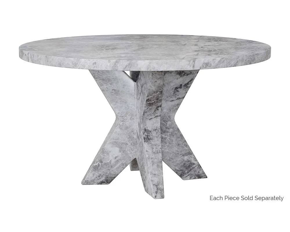 Cypher Dining Table Top - Marble Look - 55"