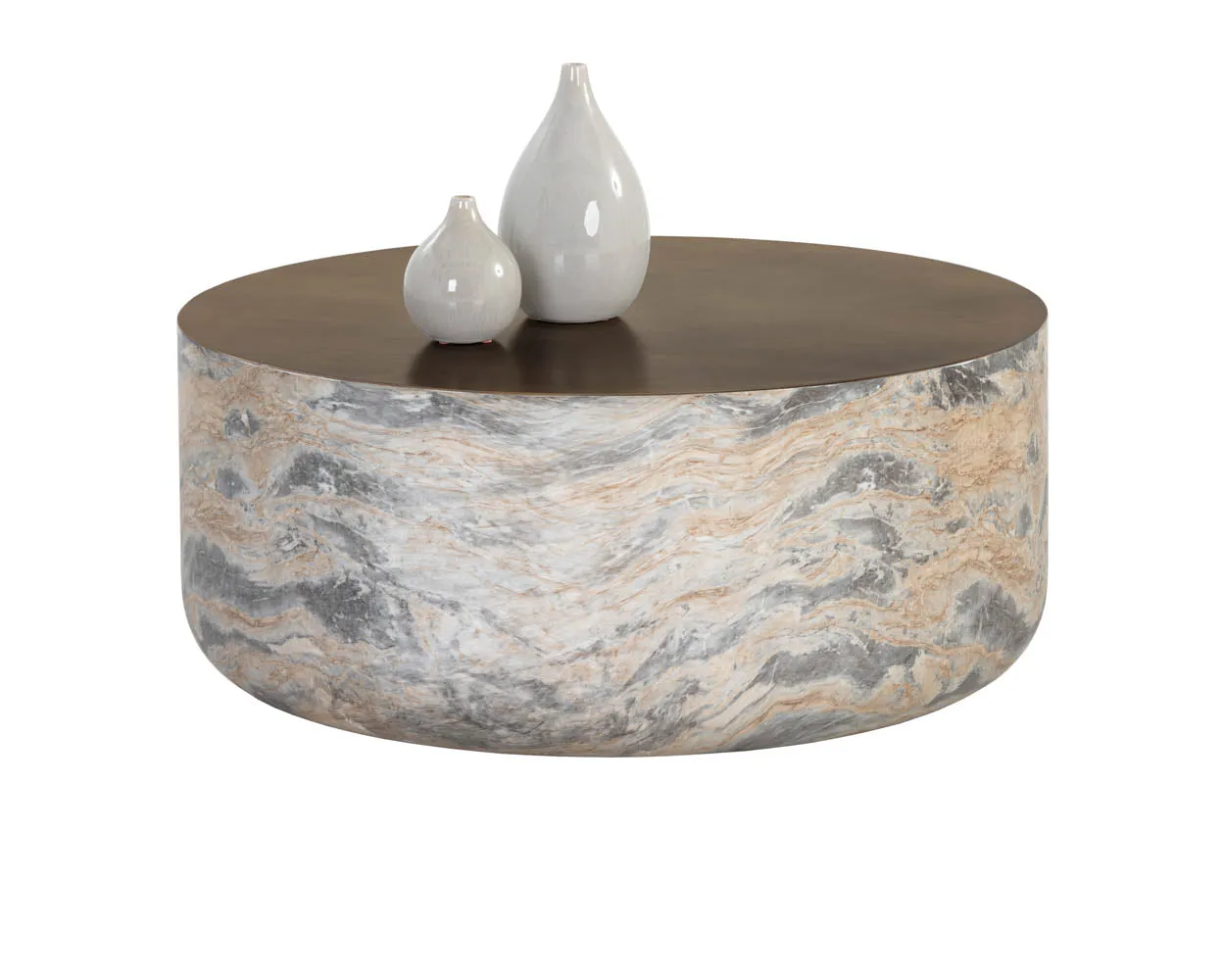 Diaz Coffee Table - Marble Look