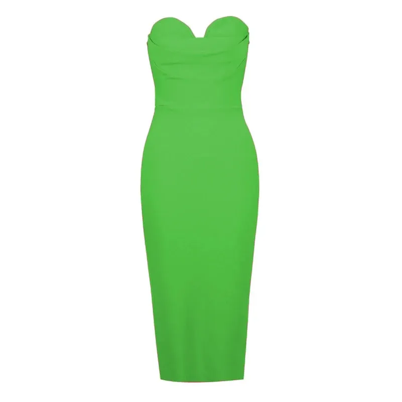 DressBetty - 2024 Celebrity Evening Club Party Bodycon Bandage Midi Dress