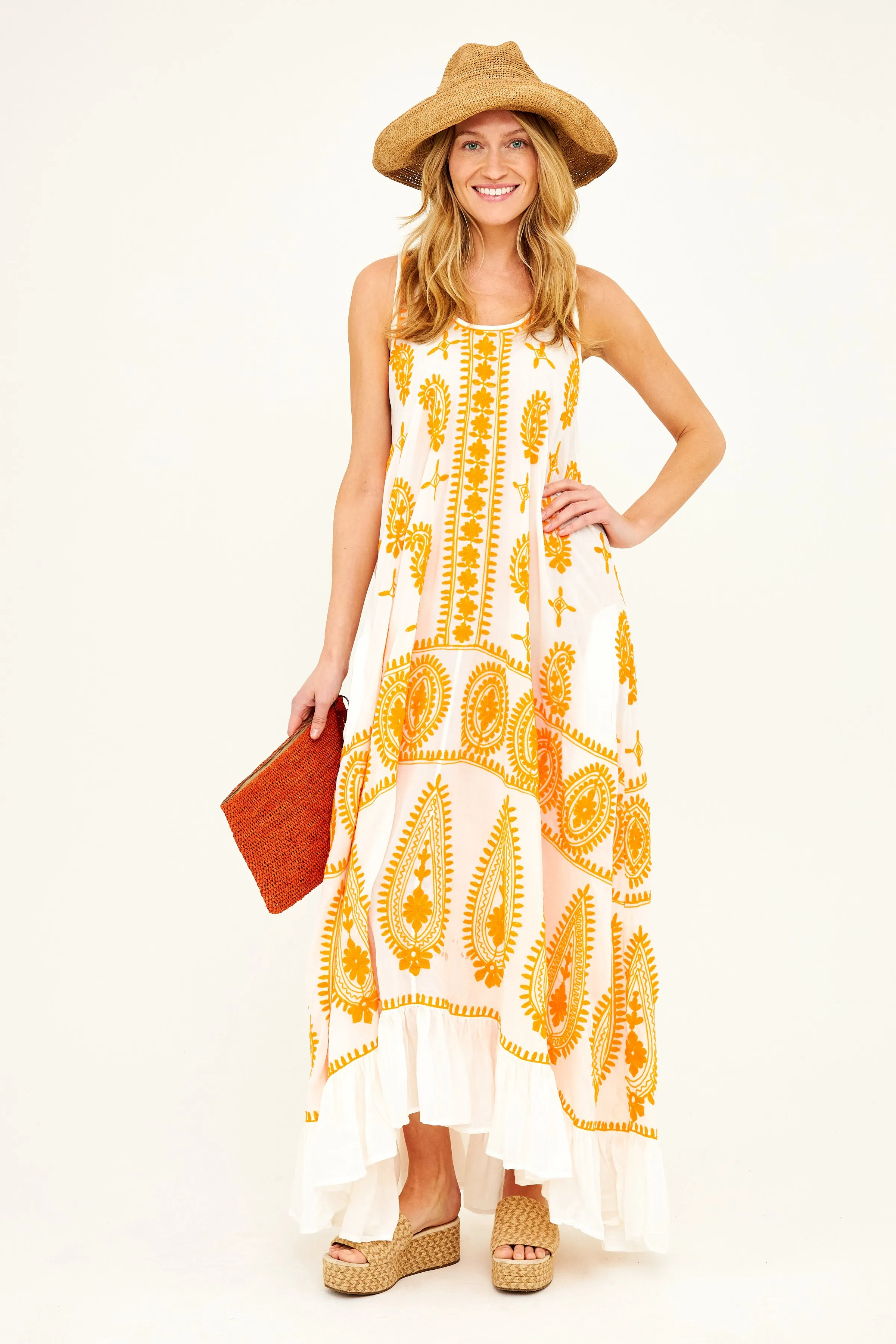 Frances Dress - Dominica Orange