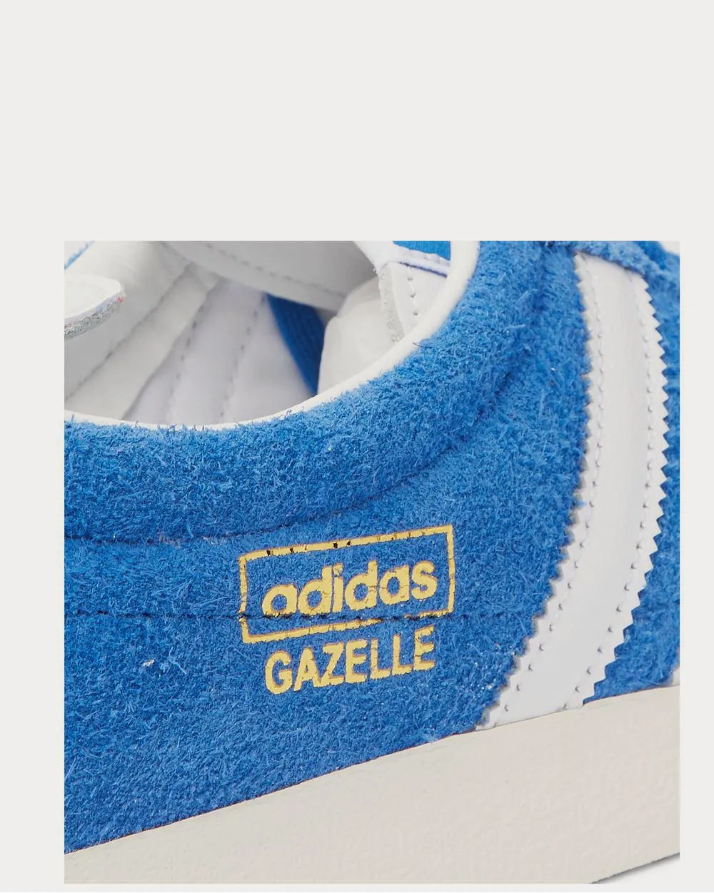 Gazelle Vintage Leather-Trimmed Brushed-Suede  Blue low top sneakers