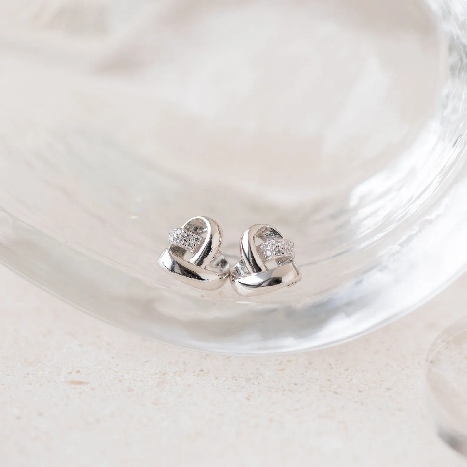 Heart Knot Studs