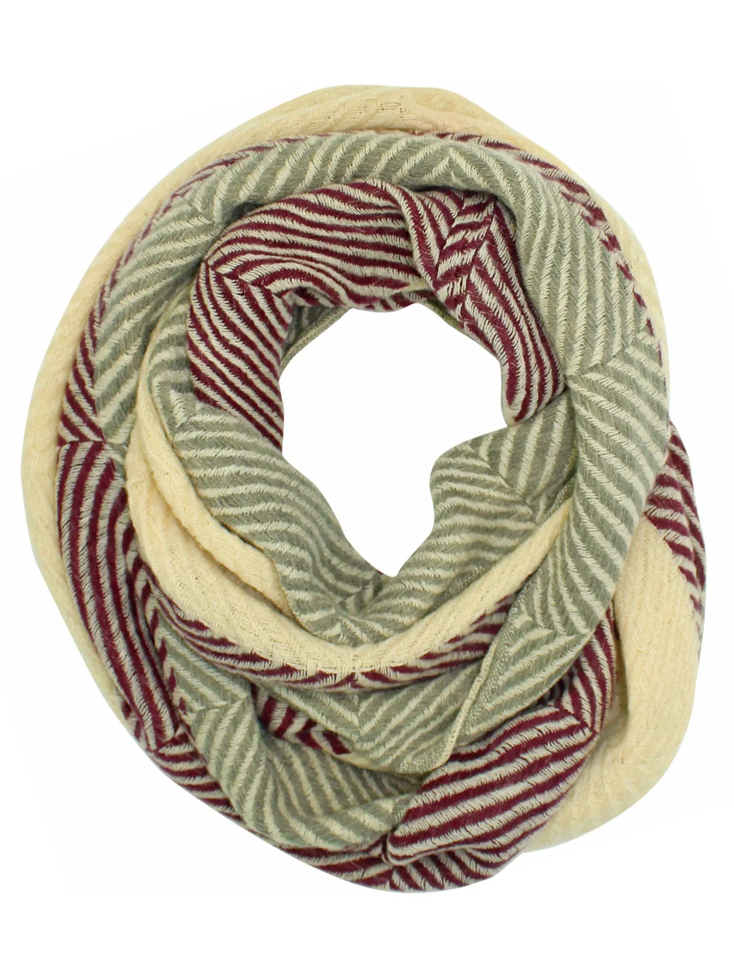 Herringbone Twill Winter Infinity Scarf